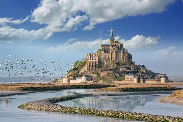 Die Sehenswürdigkeit in der Normandie schlechthin: Der Mont St. Michel mit jährlich 3,5 Millionen Besuchern