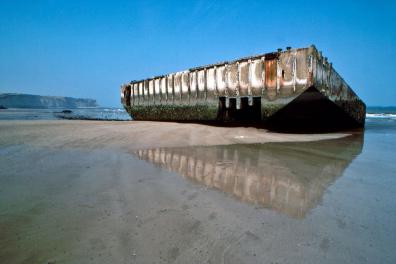 Ponton 449 des Mulberry Hafen B in Arromanches