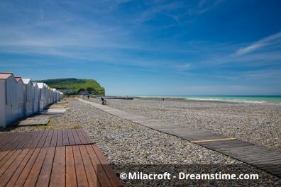 Am Strand von Criel-sur-Mer an der Alabasterküste